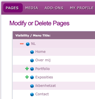 page structure