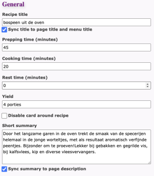 Recipes-general